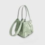 Bucket bag, chain, diamond grid bag, leather one shoulder crossbody bag